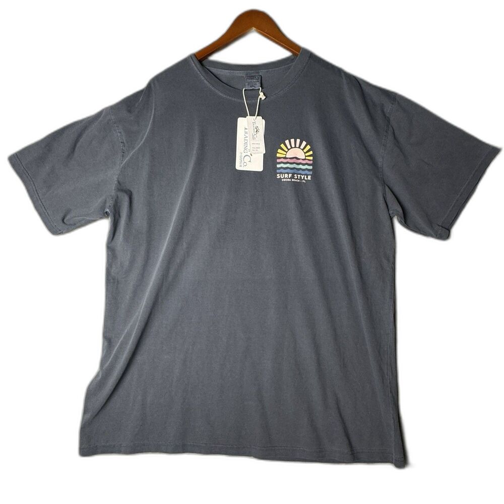 Surf Style Cocoa Beach FL T-shirt 2XL Graphic Tee Sunset Beach Casual Summer